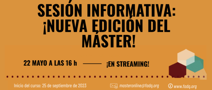 22 MAYO A LAS 16h – El Instituto Avedis Donabedian participará en una sesión informativa de la nueva edición del máster