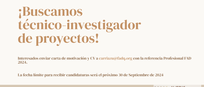 Buscamos incorporar técnico-investigador