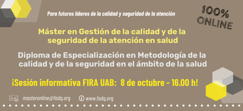 La Fundación Avedis Donabedian participa en la Fira virtual de Másters y Postgrados de la UAB