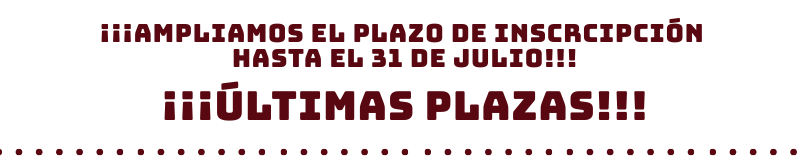 ¡Ampliamos plazos de inscripción a nuestro máster y diploma hasta el 31 de julio!