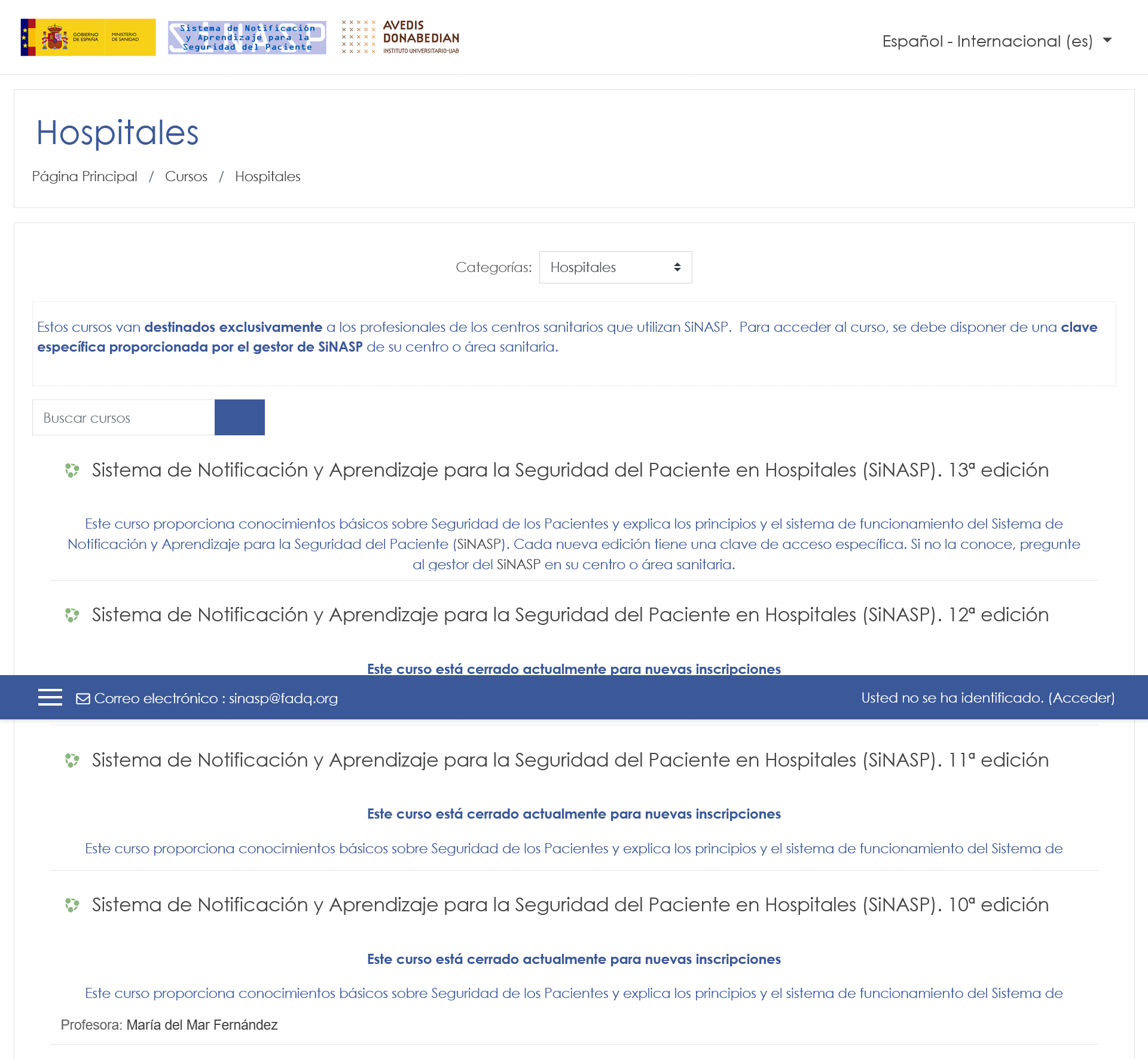 Screenshot 2026-08-13 at 11-14-11 Sistema de Notificación y Aprendizaje para la Seguridad del Paciente Todos los cursos