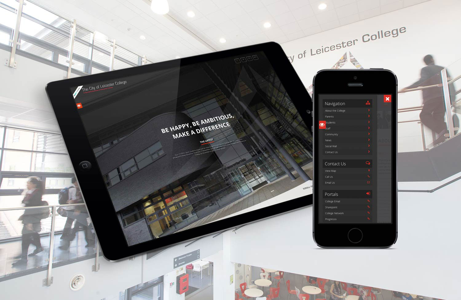 The City of Leicester College Responsive Website