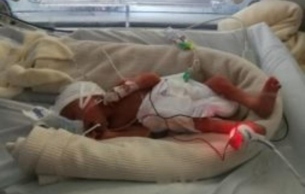 Jack in his incubator