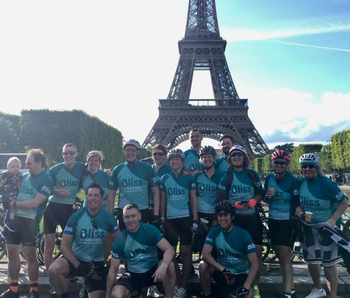 Team Bliss at the Eiffel Tower