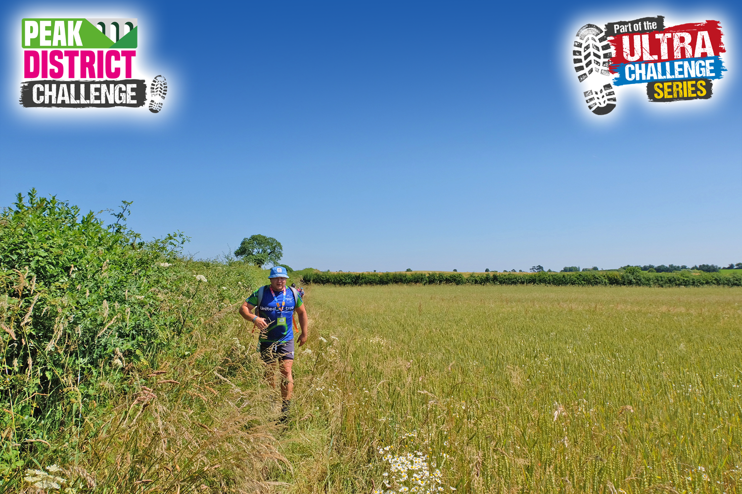 Walking through a field
