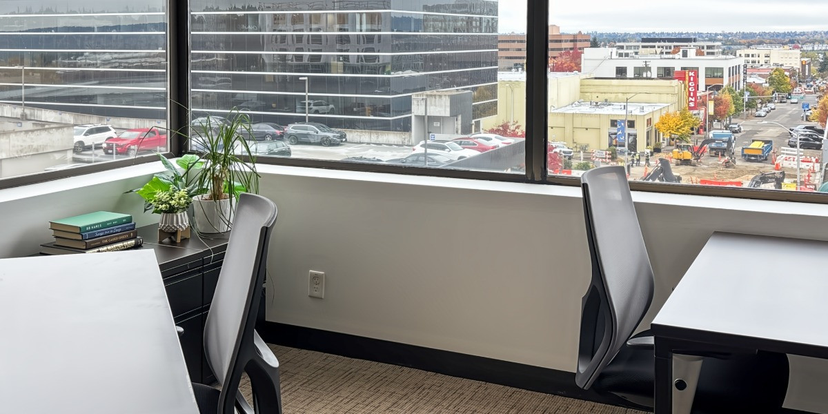 Office with views over downtown Vancouver at Regus 1220 Main Street