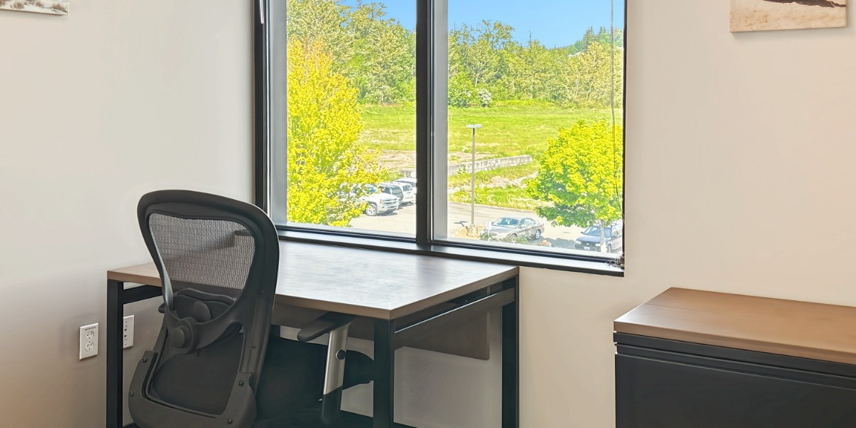 Private office with tree views at Regus Rimland Drive