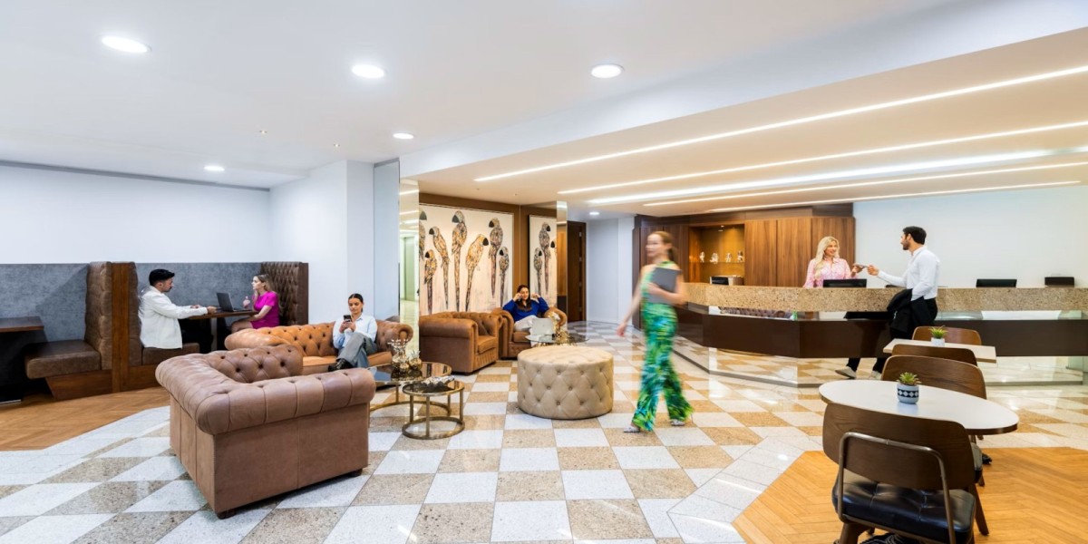 Reception area of Servcorp Devonshire House