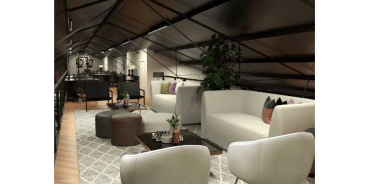 Waiting area at The Lofts at Pleasant House