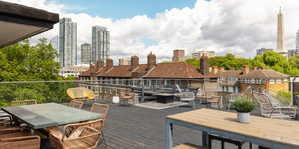 Roof terrace - Macpherson House, 69 Old St, London EC1V 9HX