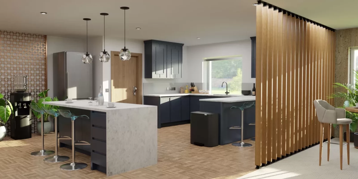 Kitchen space at Element Leeds