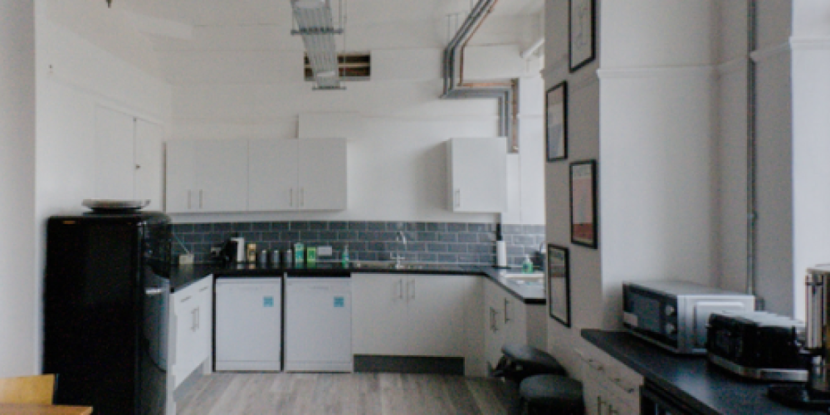 Kitchen area at The Palace Workspace