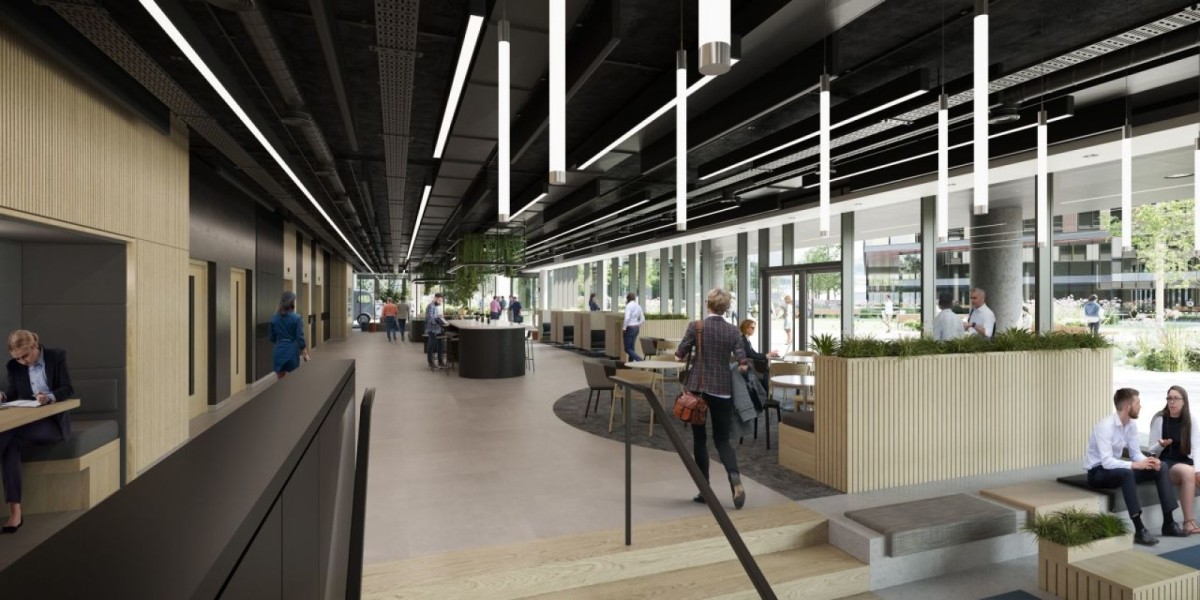Reception area at Health Innovation Campus