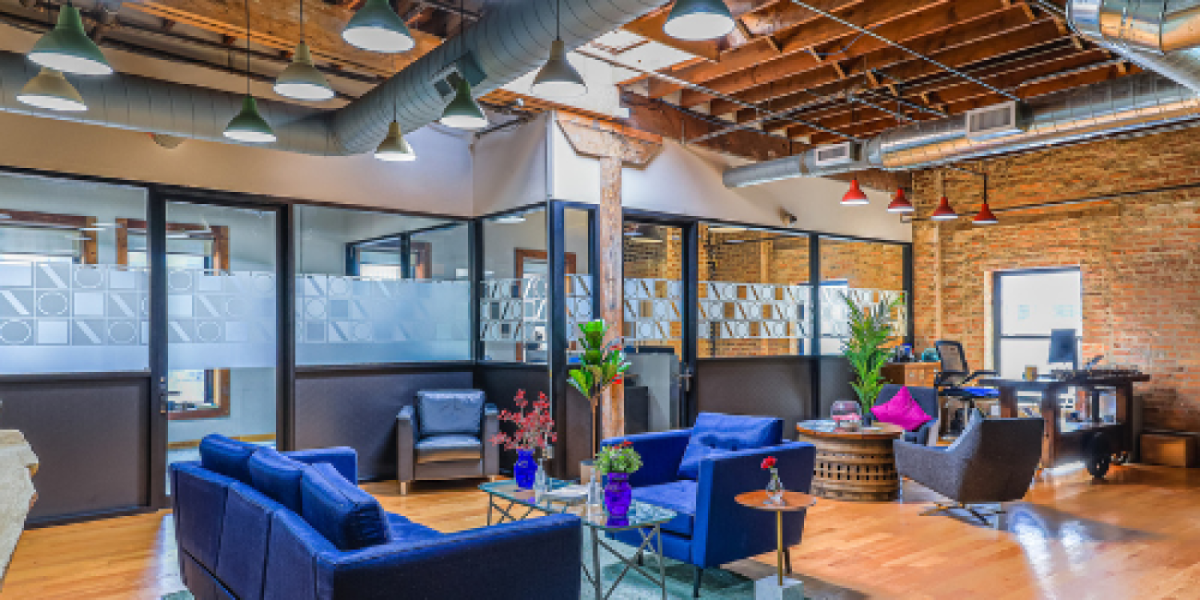 Lounge area at Nimbler Space Chicago