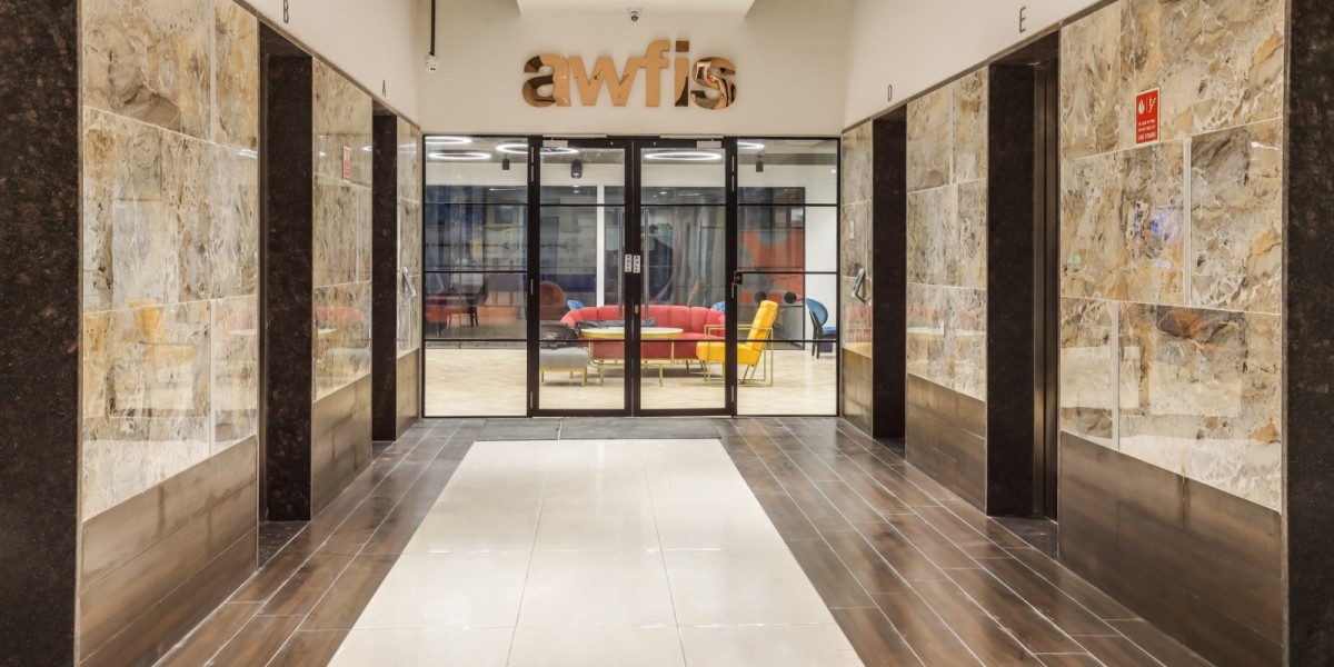 Entrance at Awfis Auram QParc