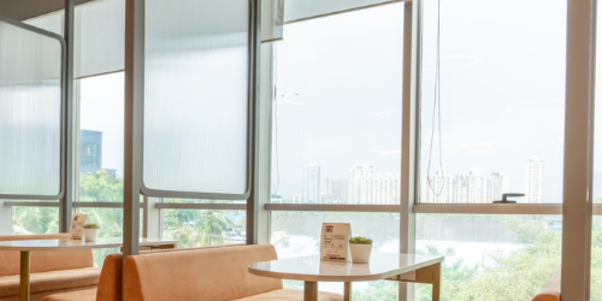 Desk space with beautiful view at Awfis Kalpataru Prime