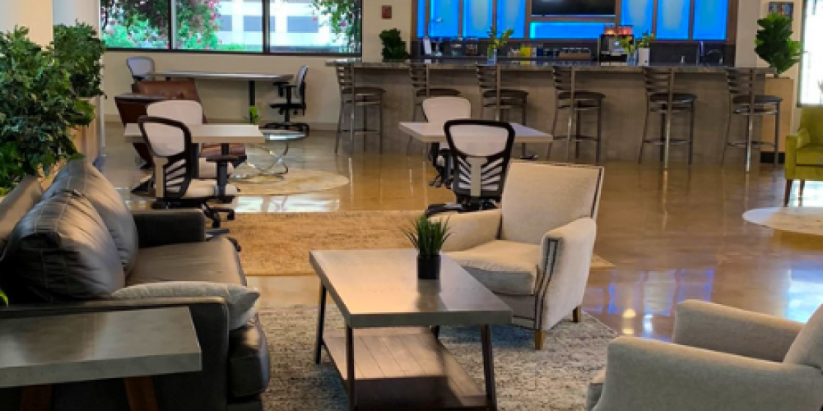 Lounge area at The W Suites - 1001 Wilshire Blvd