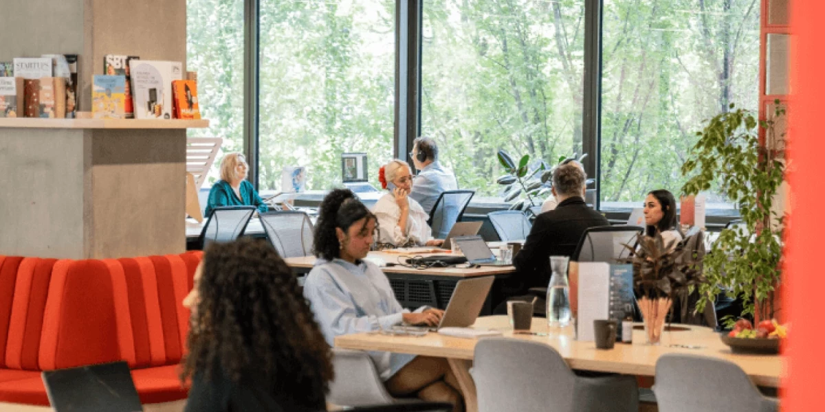 Working space at Plus X Innovation - Lewes Rd