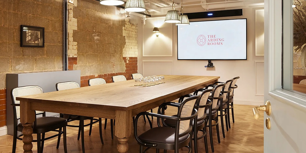 Meeting room in The Arding Rooms members' club at Arding & Hobbs