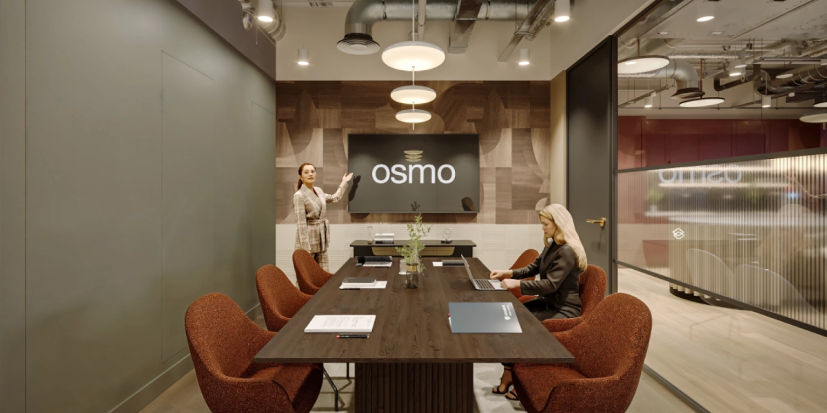 Meeting room at OSMO, Battersea