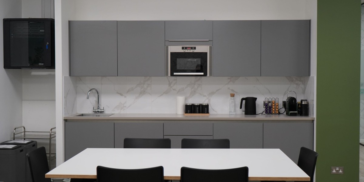 Kitchen space at Juntos Offices - Furnival St