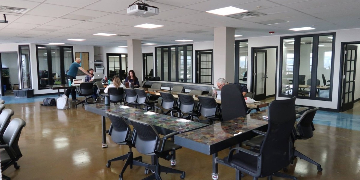 Co-working space at Mile High Coworking, Denver