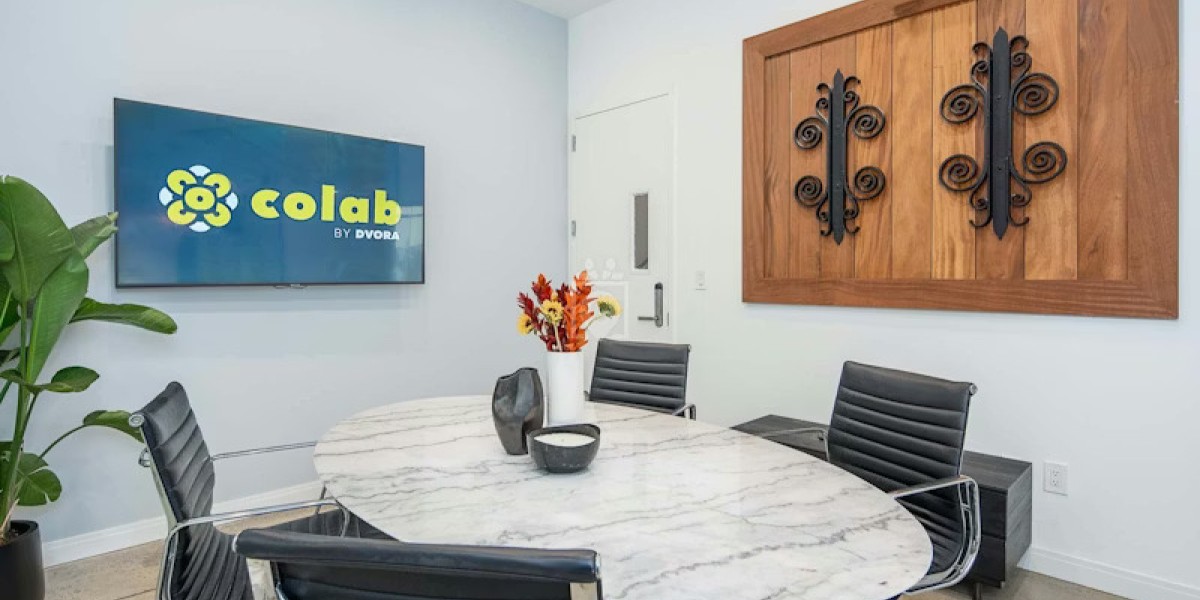 Meeting room at CoLab by DVORA at Jersey City