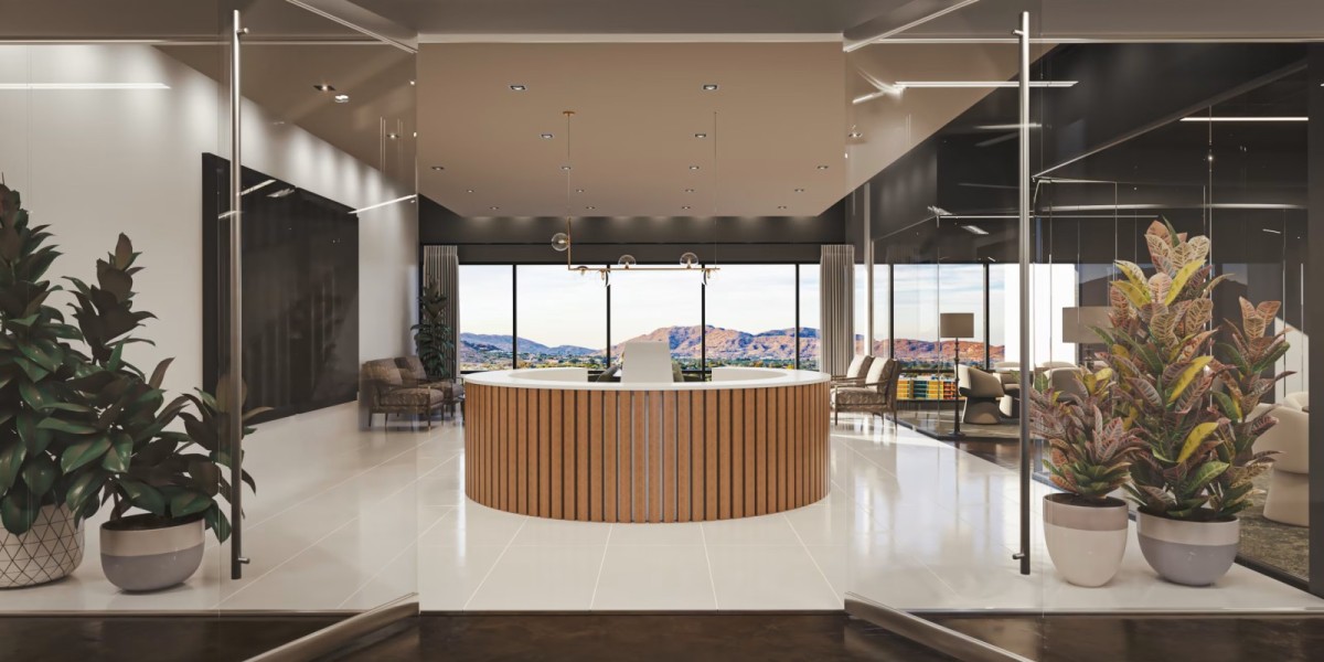 Front desk at Lucid Private Offices near Old Town Scottsdale