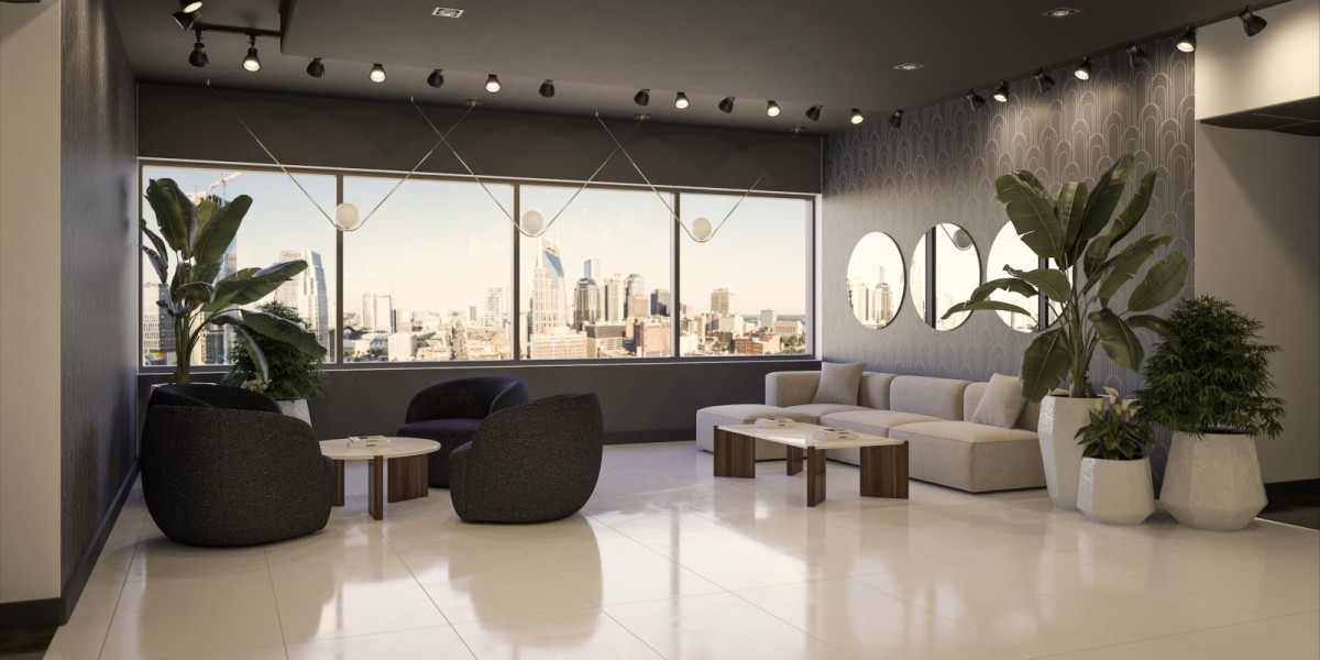 Breakout area at Lucid Private Offices in Nashville