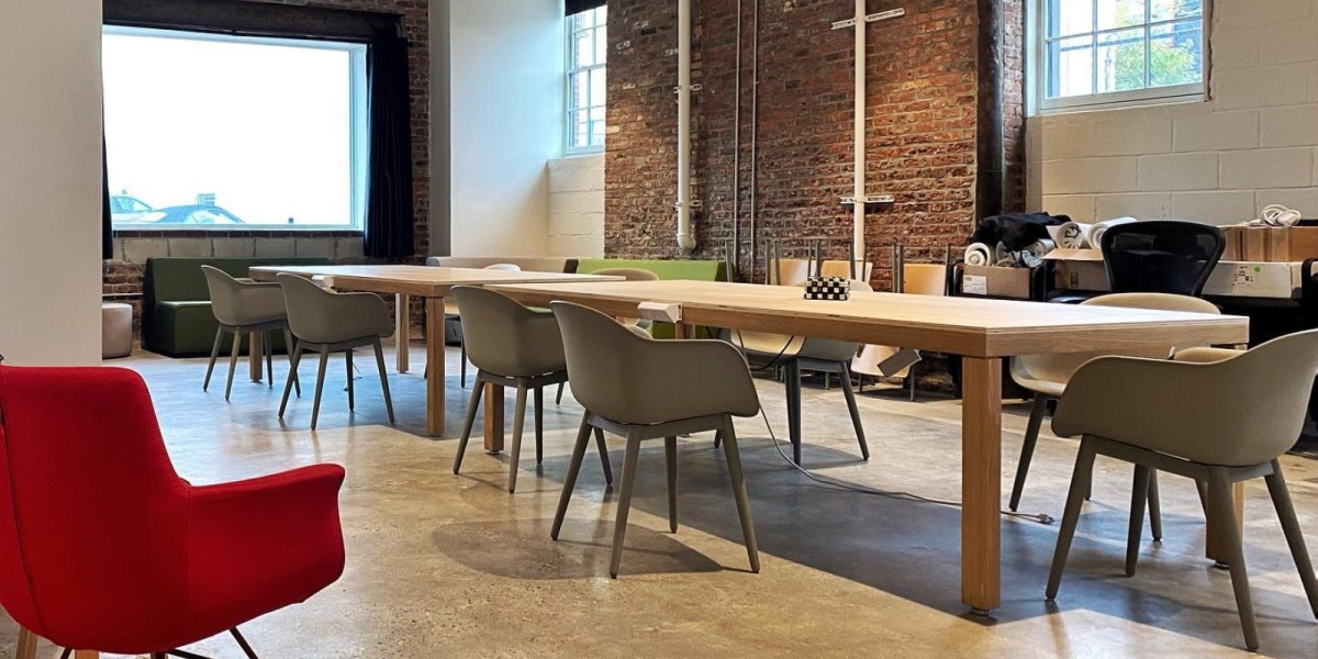 Large conference room and common area at 3rd Space Coworking at East Brunswick