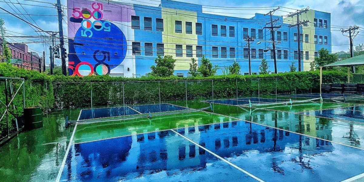 Tennis court at Mission 50, Hoboken (flexible office space for rent)