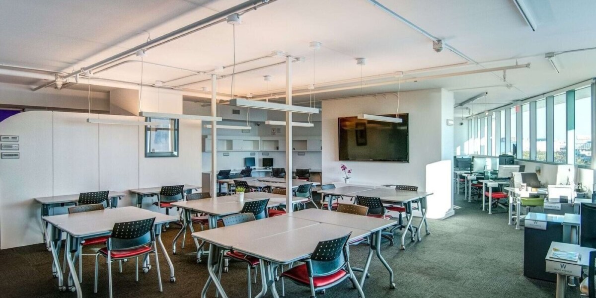 An office space with Biscayne Bay view