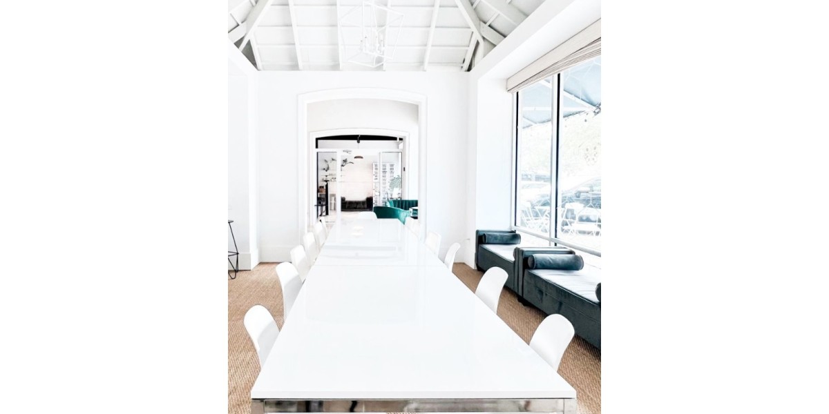 Hot desk coworking area near Vero Beach