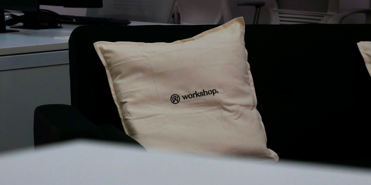 Lounge seating with cushions at Workshop