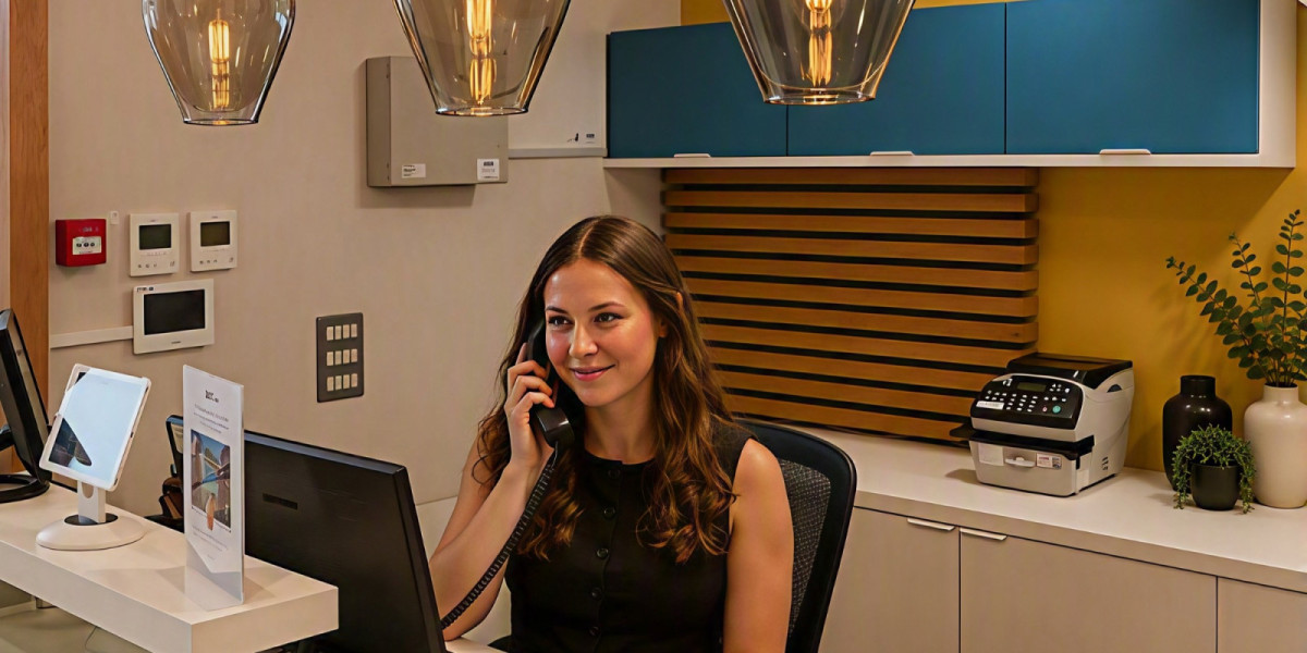 Staffed reception desk at UBC Enterprise House