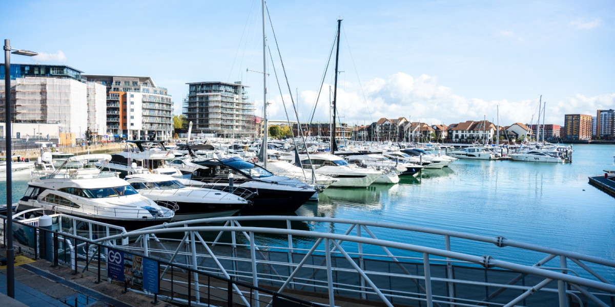 Ocean Village marina beside UBC Southampton