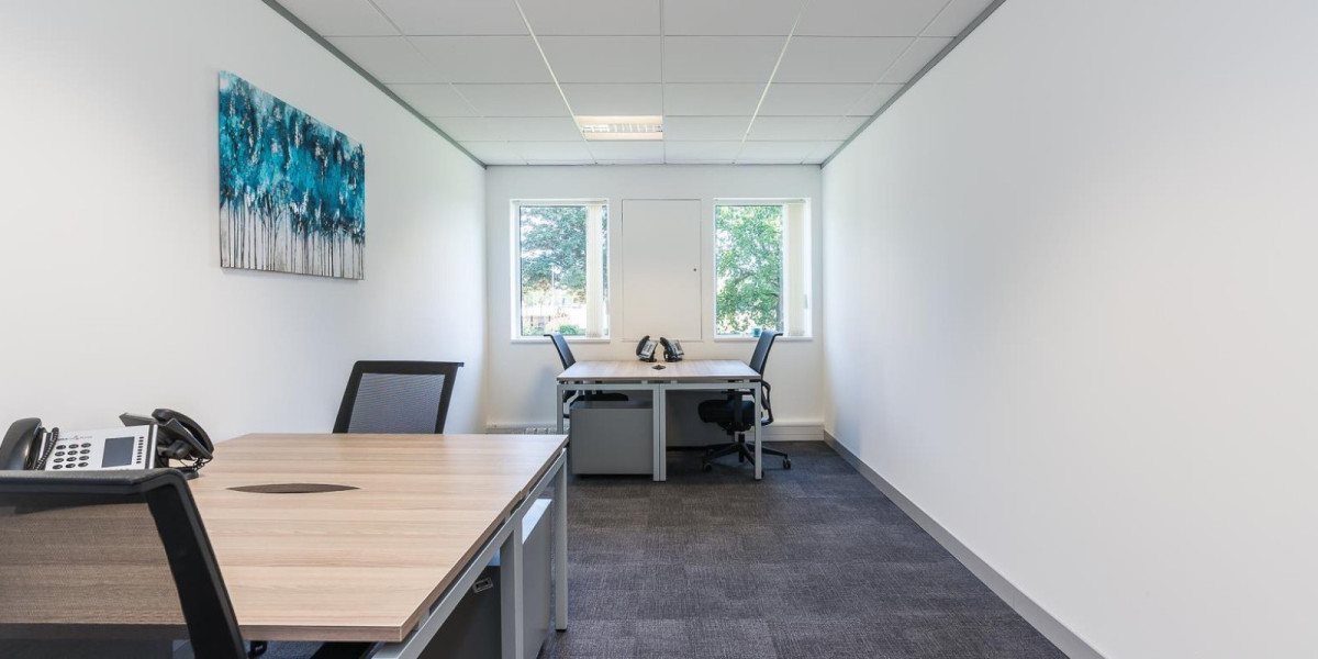 Furnished private office with two workstations at Rutherford House