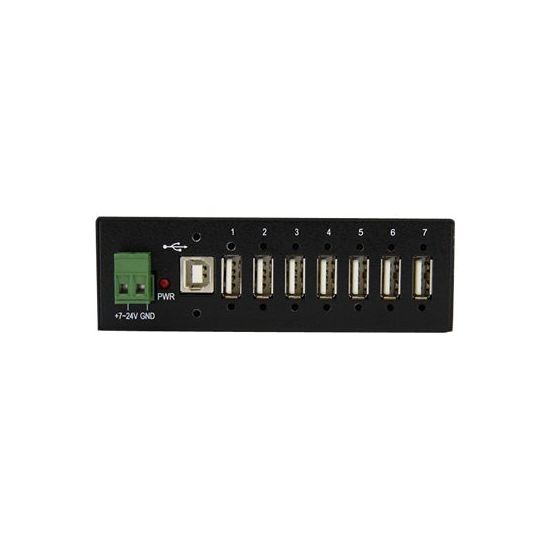 StarTech.com Mountable Rugged Industrial 7 Port USB Hub