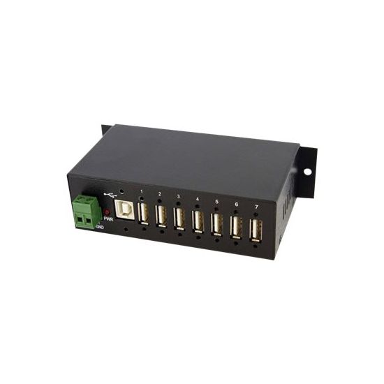 StarTech.com Mountable Rugged Industrial 7 Port USB Hub