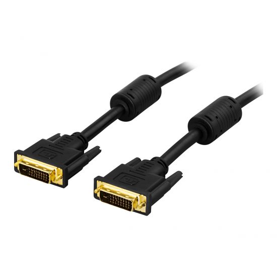 DELTACO DVI-D Kabel (DUAL LINK) 2 m Sort
