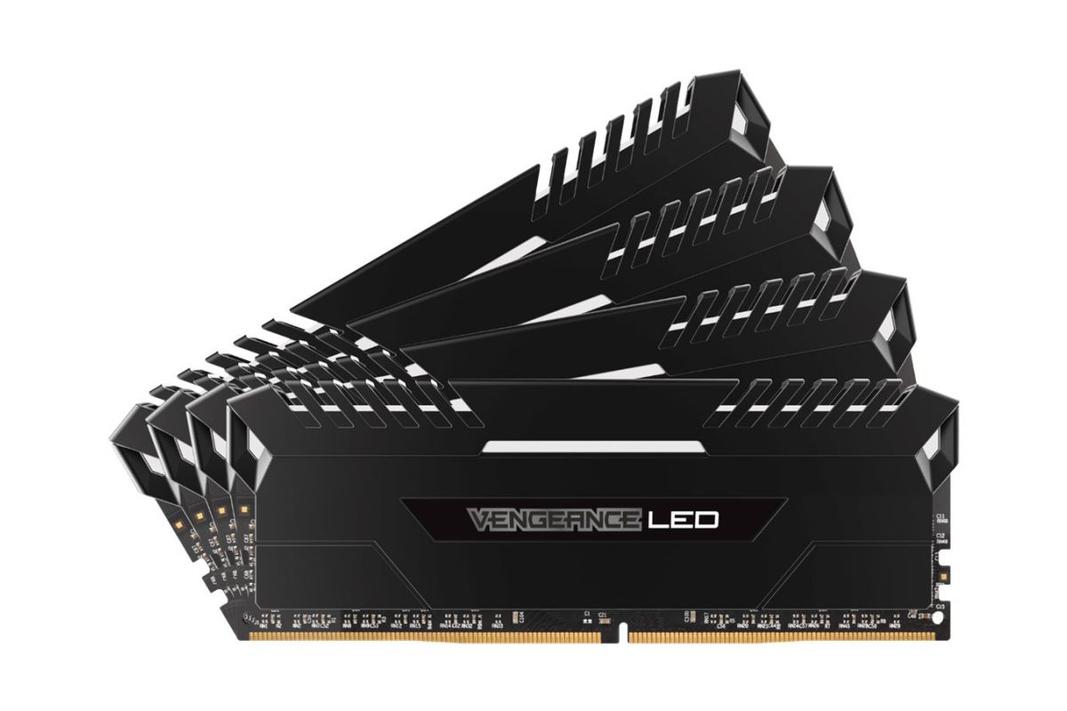 Corsair Vengeance LED - 64GB: 4x16GB - DDR4 - 3000MHz - DIMM 288-PIN