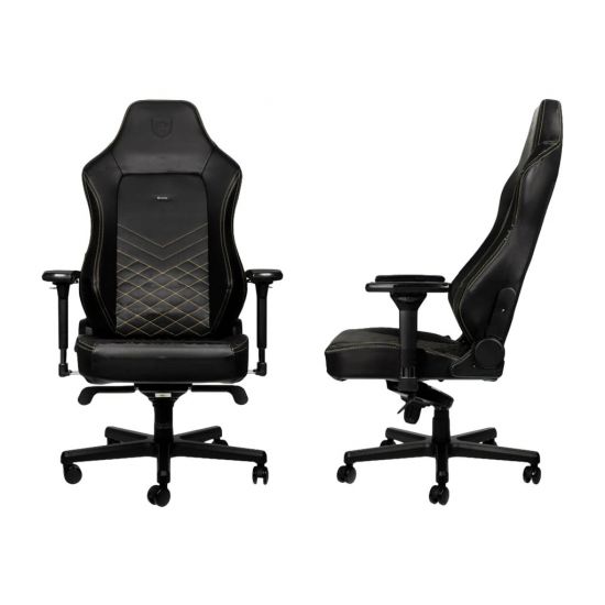 noblechairs HERO Faux Leather Gaming Chair - Black/Gold
