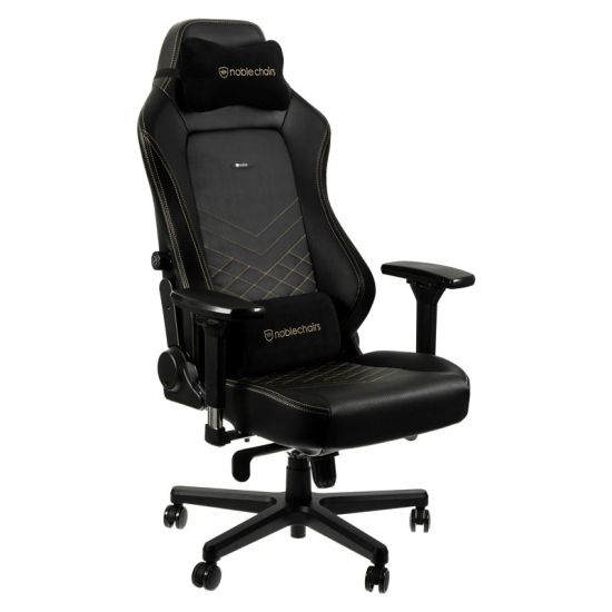 noblechairs HERO Faux Leather Gaming Chair - Black/Gold