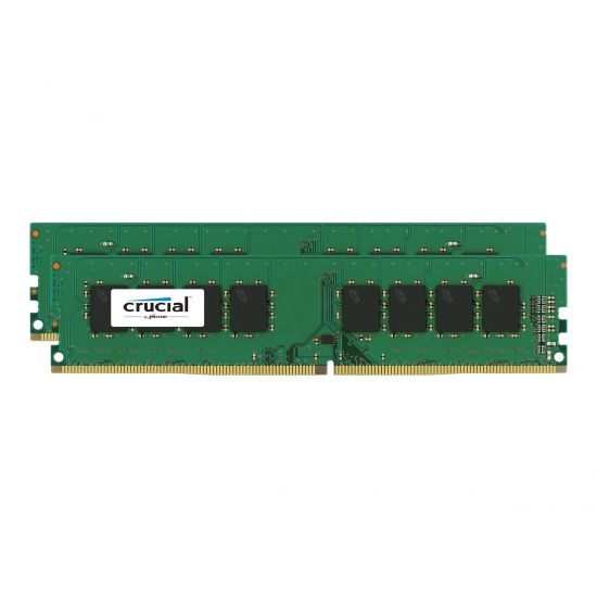 Crucial - 16GB: 2x8GB - DDR4 - 2400MHz - DIMM 288-PIN - CL17