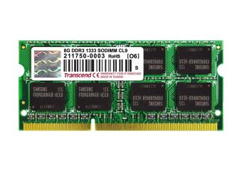 Transcend - 8GB - DDR3 - 1333MHz - SO DIMM 204-PIN