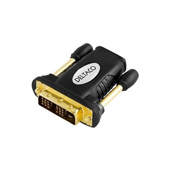 Deltaco videoadapter - HDMI Type A hun til DVI-D (Single-Link) han