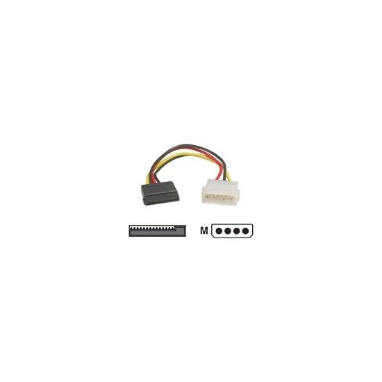 DELTACO Molex til 15 pin SATA