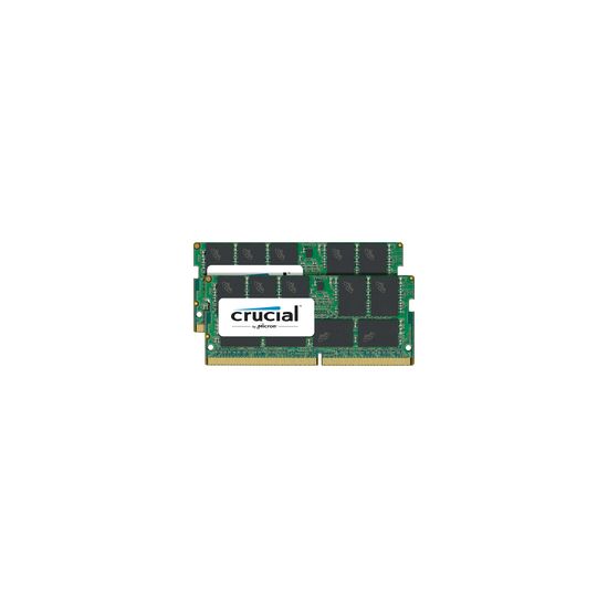 Crucial - 32GB: 2x16GB - DDR4 - 2400MHz - SO DIMM 260-PIN - ECC - CL17