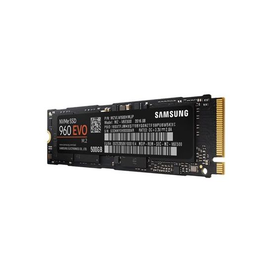 Samsung 960 EVO MZ-V6E500BW - 500GB - PCI Express 3.0 x4 (NVMe) - M.2 Card