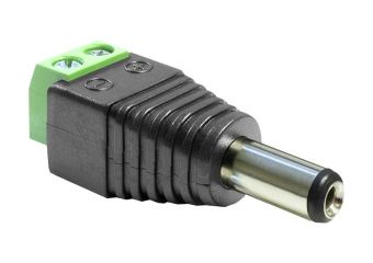 DeLOCK Adapter DC 2.1 x 5.5 mm male > Terminal Block